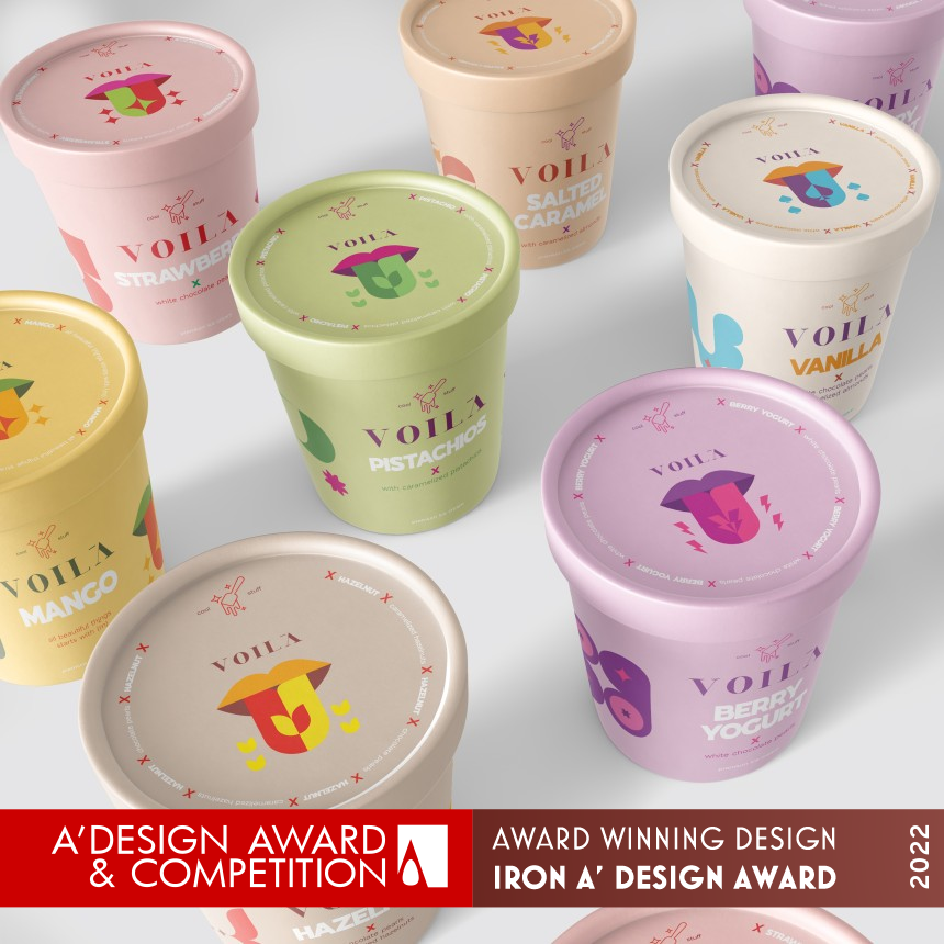 Voila Cool Stuff Ice Cream Packaging