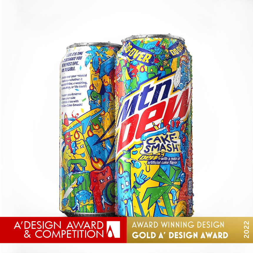 MTN Dew Cake-Smash Beverage Packaging