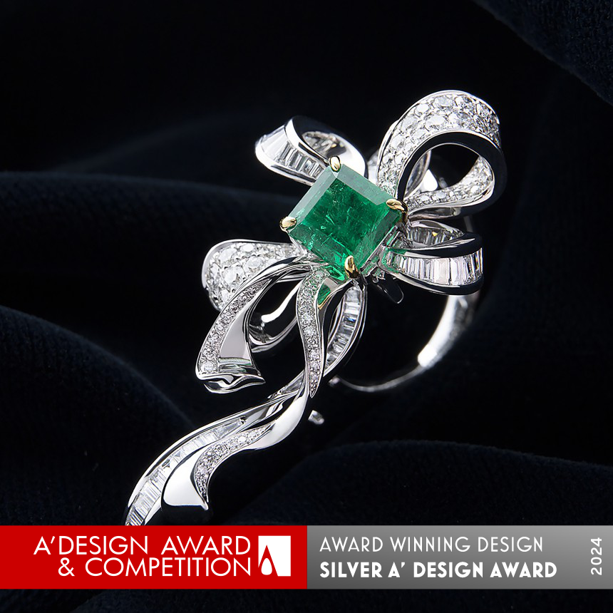 Emerald Ribbon Ring Multiwear Jewelry