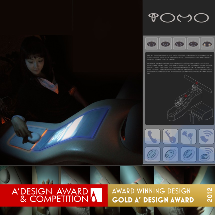 TOMO branding & interface design interface system for future car