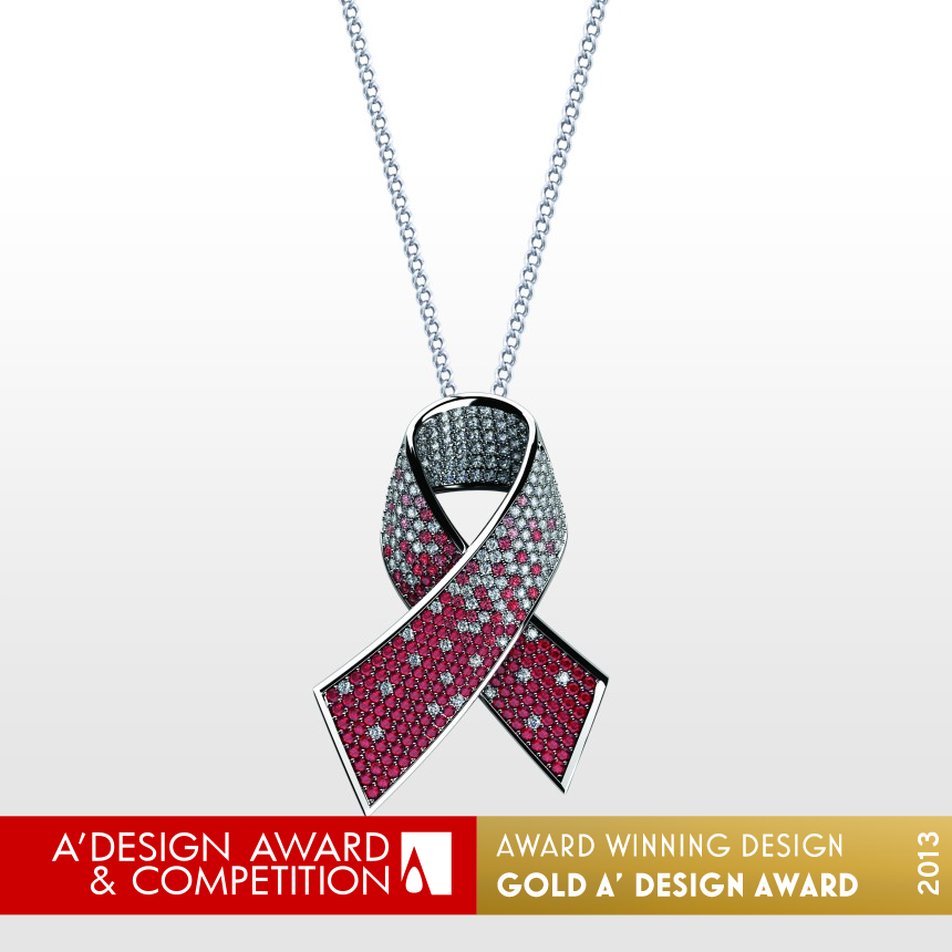 Alliance against AIDS Diamond Pendant