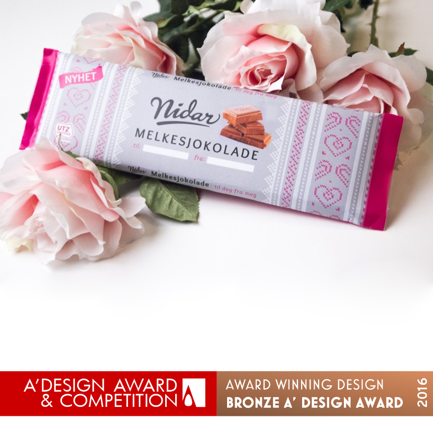 Nidar Valentine Sjokolade Chocolate packaging