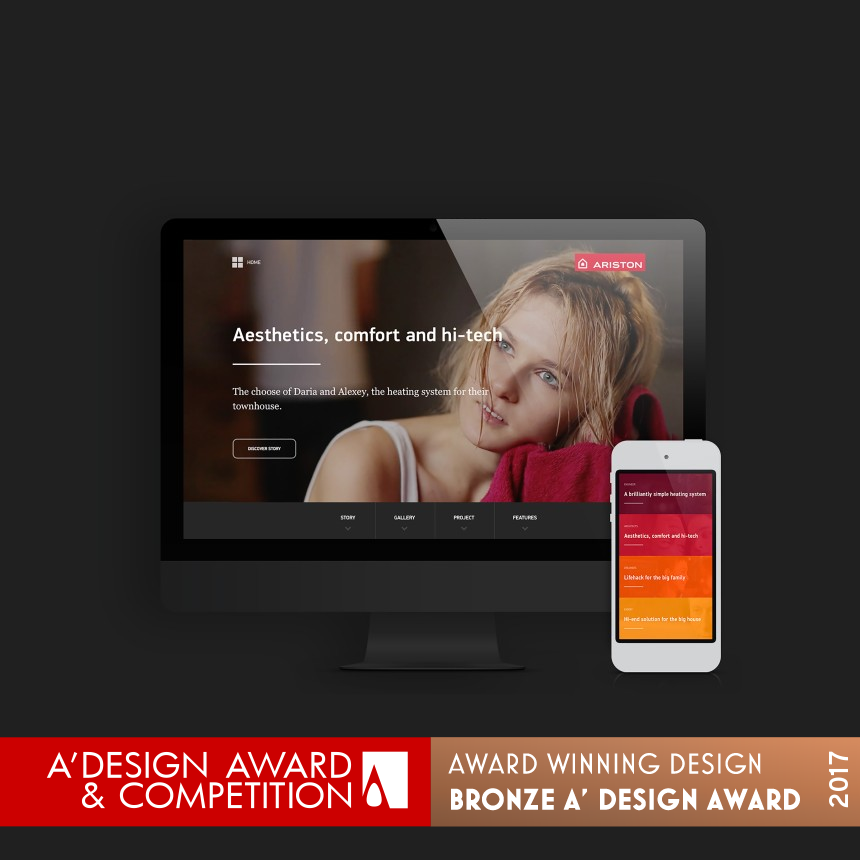 Four stories about warmth Promotional website for Ariston