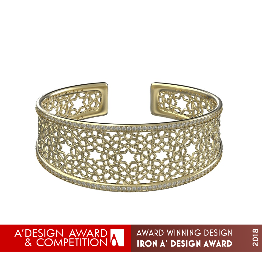 Interlace Pattern Cuff Bracelet