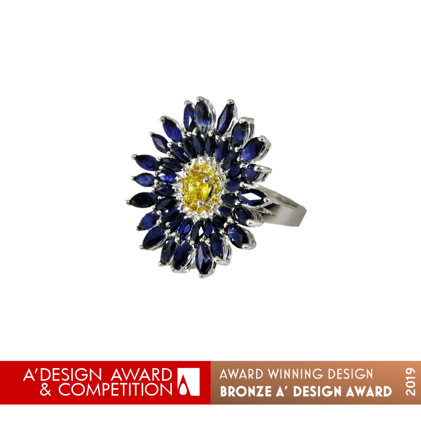 Blue Daisy Multifunctional Ring