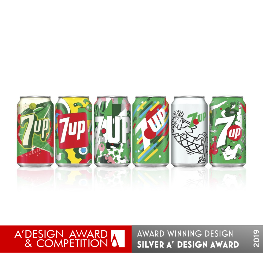 7UP Vintage Pack 2018 Beverage Packaging