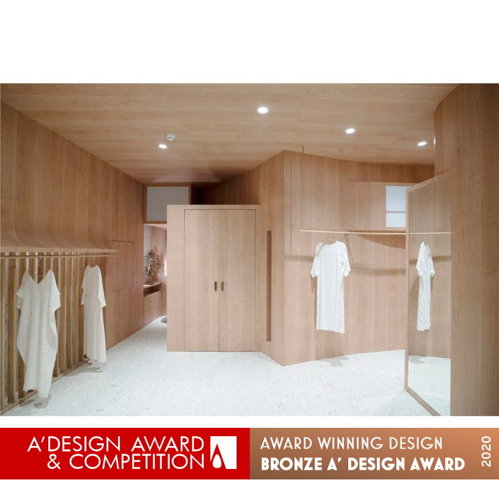 Wang Xi Fashion Studio Retail Space by Qiangqiang Mi Bronze Interior Space and Exhibition Design Award Winner 2020 