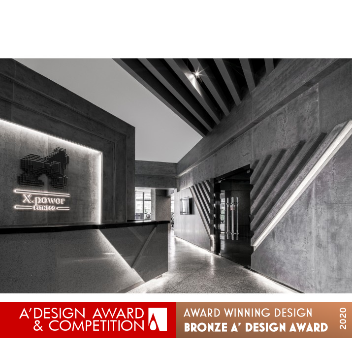 X-power Gym Fitness Space by Fei Fang Bronze Interior Space and Exhibition Design Award Winner 2020 