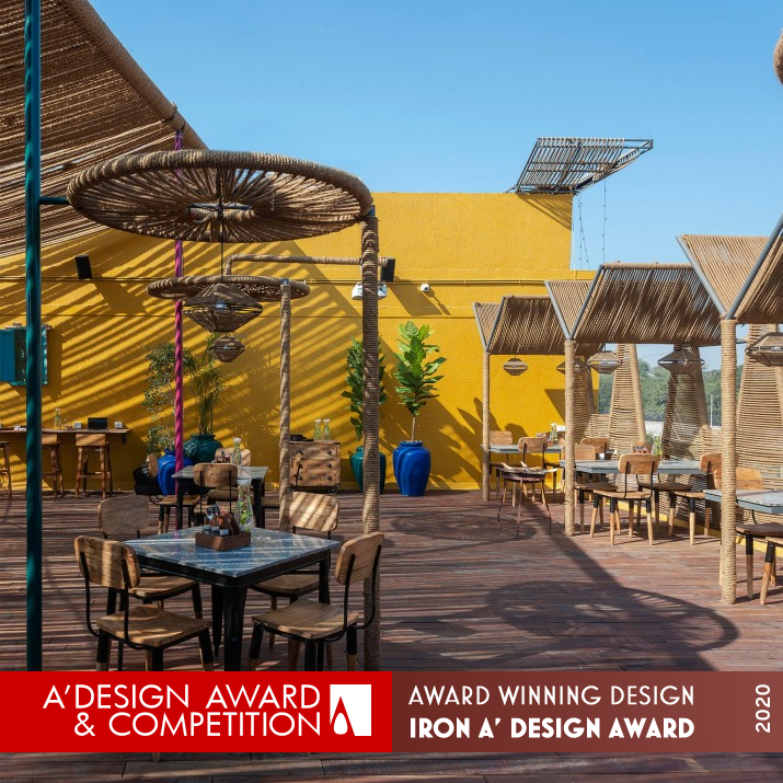 Rope Terrace Cafe by The Grid Architects Iron Interior Space and Exhibition Design Award Winner 2020 