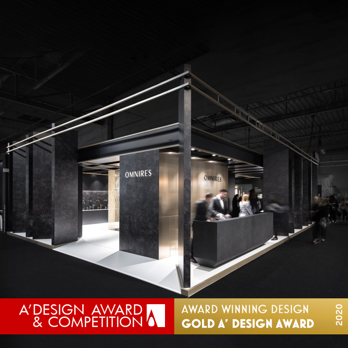 Museum of Art Elegant Stand by Smart Design Expo and Lukasz Zaremba Golden Interior Space and Exhibition Design Award Winner 2020 