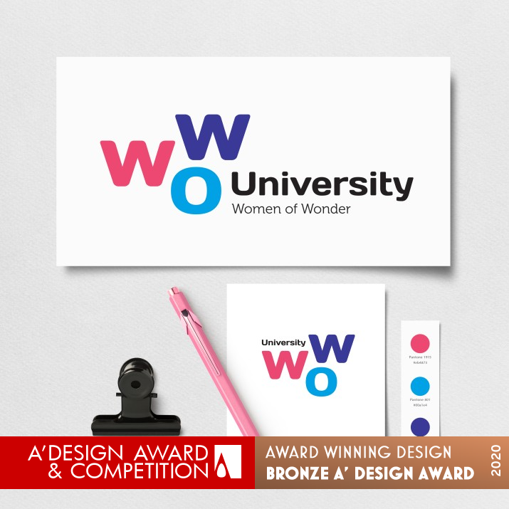 Women of Wonder University Brand Identity by Salvita Bingelyte Bronze Graphics, Illustration and Visual Communication Design Award Winner 2020 