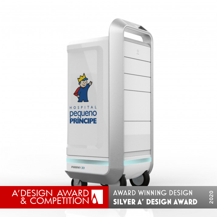 Pharmy Autonomous Mobile Robot by Arbo Design Silver Robotics, Automaton and Automation Design Award Winner 2020 