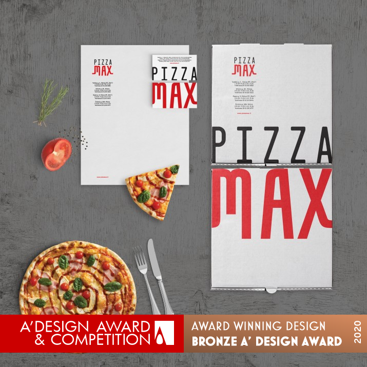 Pizzamax Rebrand by Salvita Bingelyte Bronze Graphics, Illustration and Visual Communication Design Award Winner 2020 