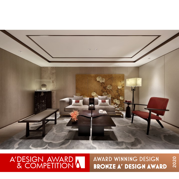 Xi'an Qinhan New City Villa Residence by Bo Jing Design Bronze Interior Space and Exhibition Design Award Winner 2020 