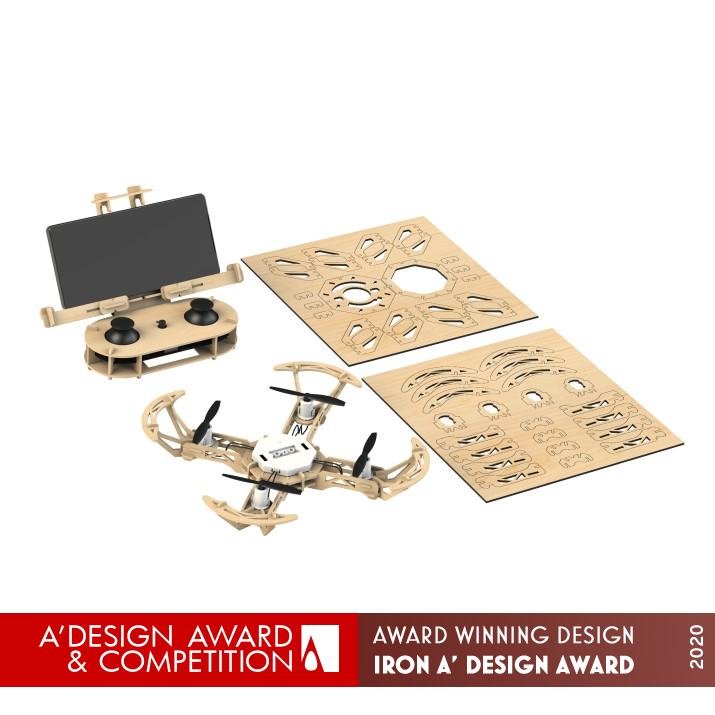 Airwood Multifunctional Wooden Drone by Uavi Technology Iron Toys, Games and Hobby Products Design Award Winner 2020 