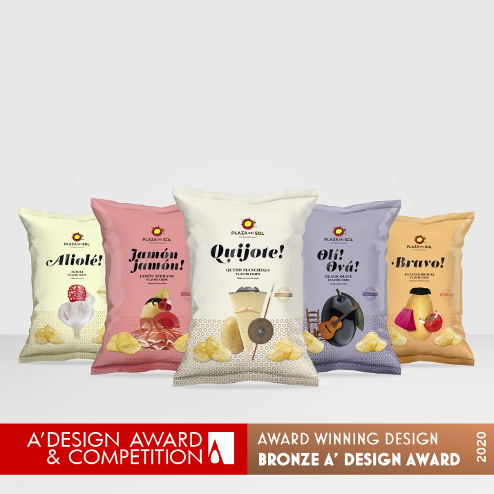 Plaza del Sol Crisp Bag by Estudio Maba Bronze Packaging Design Award Winner 2020 