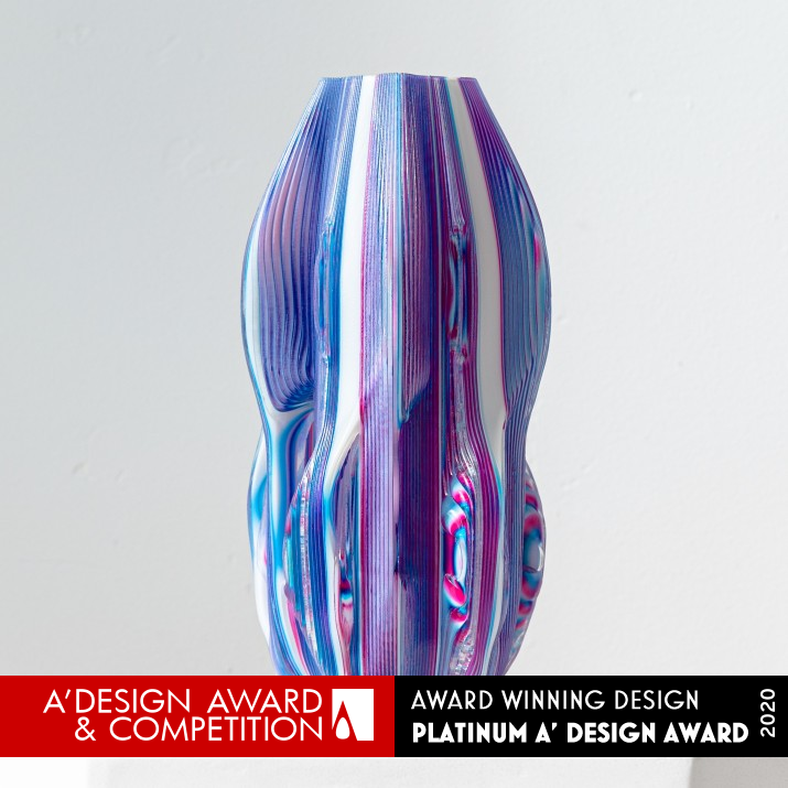 Unream Voxel Printed Lamp by Jiani Zeng and Honghao Deng Platinum 3D Printed Forms and Products Design Award Winner 2020 