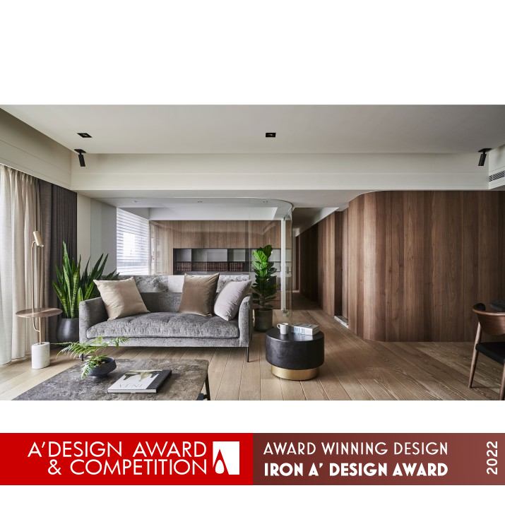 Bathed in Sunshine Residential Apartment by Chien Ting Chen Iron Interior Space and Exhibition Design Award Winner 2022 