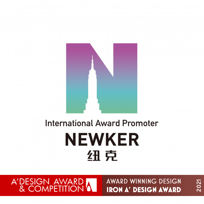 Newker Logo Brand Design by Jian Sun Iron Graphics, Illustration and Visual Communication Design Award Winner 2021 