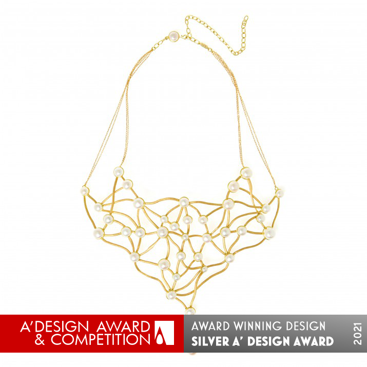 Van Gogh's Rosebush Necklace by Larissa Moraes Silver Jewelry Design Award Winner 2021 