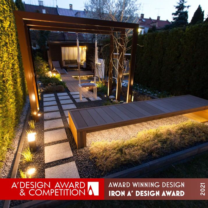 Small City Home Garden by Dagmara Berent Iron Landscape Planning and Garden Design Award Winner 2021 