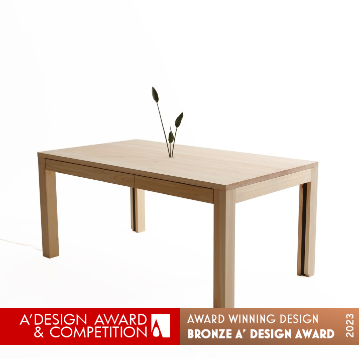 Consentable MT Dining Table by Takusei Kajitani Bronze Furniture Design Award Winner 2023 