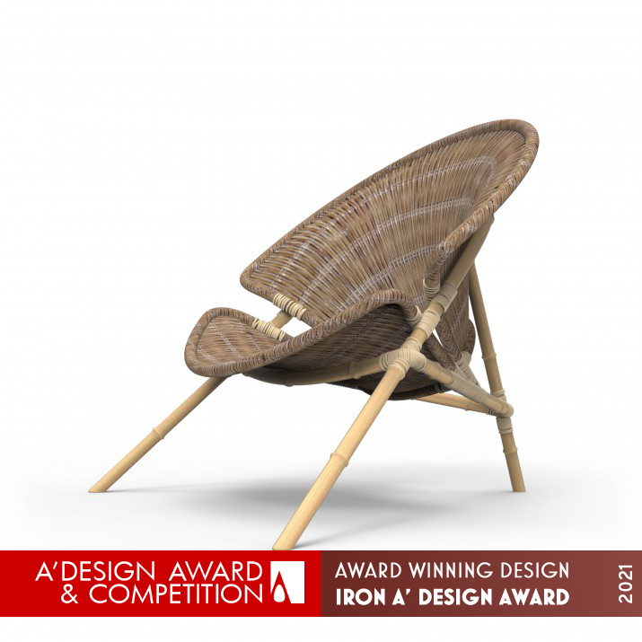 Bamboo Leisure Chair by Wei Jingye and Li Jiashu Iron Furniture Design Award Winner 2021 