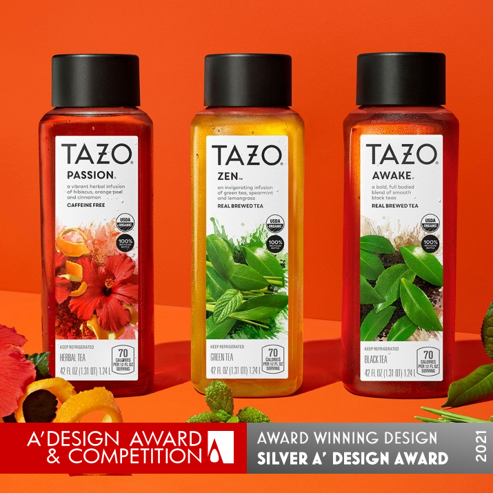 Tazo Refresh Beverage by PepsiCo Design and Innovation Silver Packaging Design Award Winner 2021 