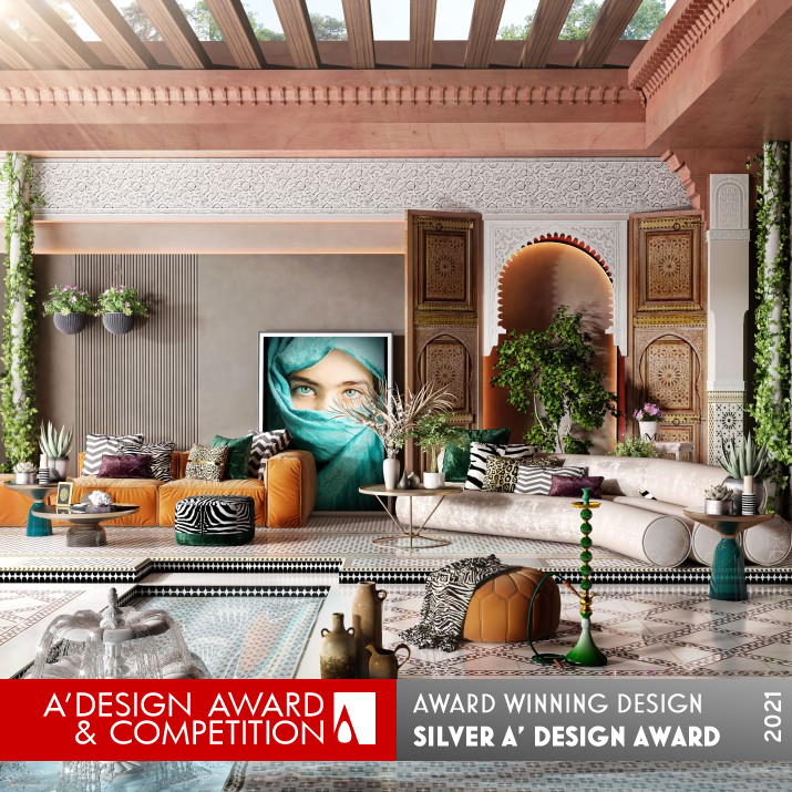 Andalusian Roof Arabic Majles by Engy ElGohary Silver Interior Space and Exhibition Design Award Winner 2021 