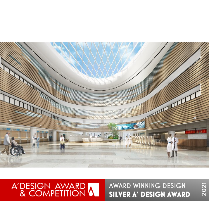 Hebei Branch of Cams Cancer Hospital Medical Space by Calvin Leo Silver Interior Space and Exhibition Design Award Winner 2021 