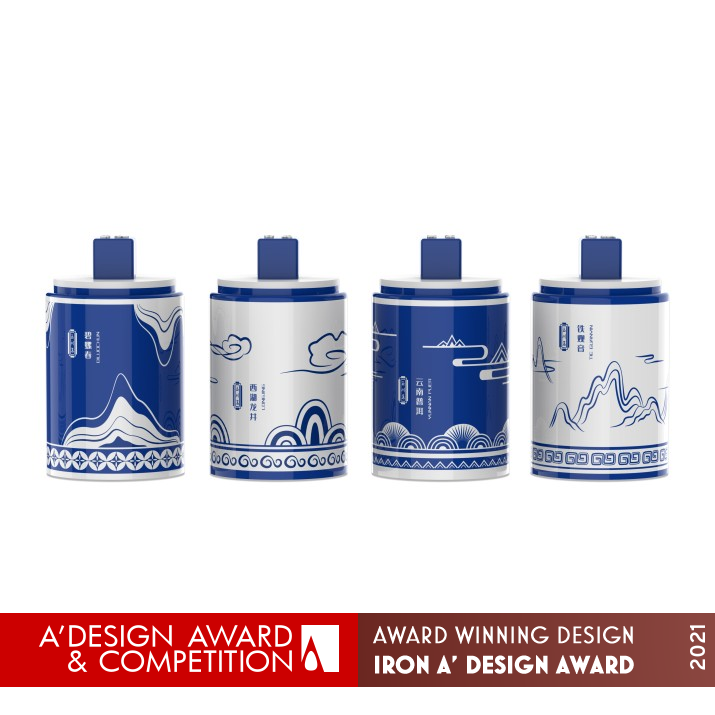 Yuchuan Ming Tea Tin Cans by Jessica Zhengjia Hu Iron Packaging Design Award Winner 2021 