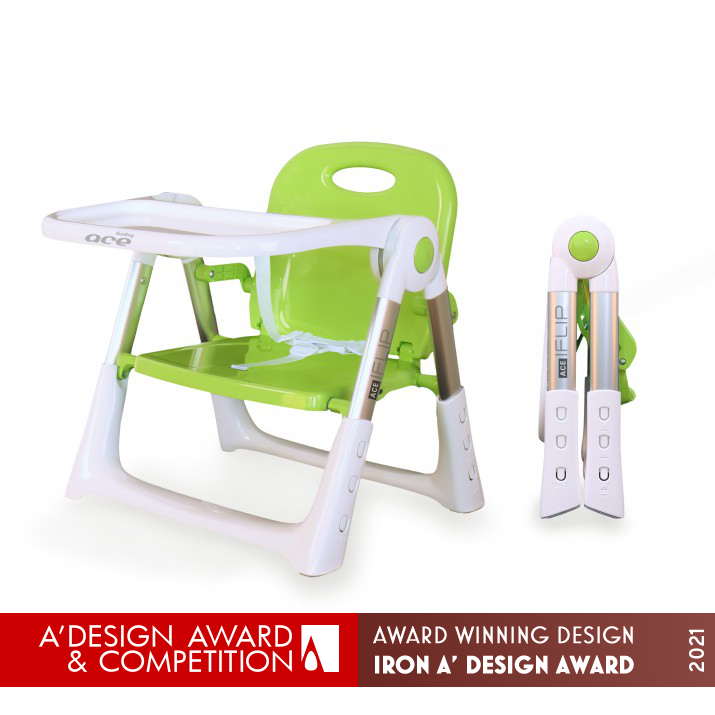 Ace Iflip Multi Function Dining Chair by ChinI Lai, KungYin Lai and ChungSheng Chen Iron Baby, Kids' and Children's Products Design Award Winner 2021 