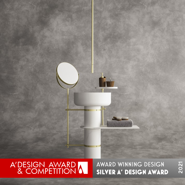 TuttoTondo Washbasin by Giuliano Ricciardi Silver Bathroom Furniture and Sanitary Ware Design Award Winner 2021 