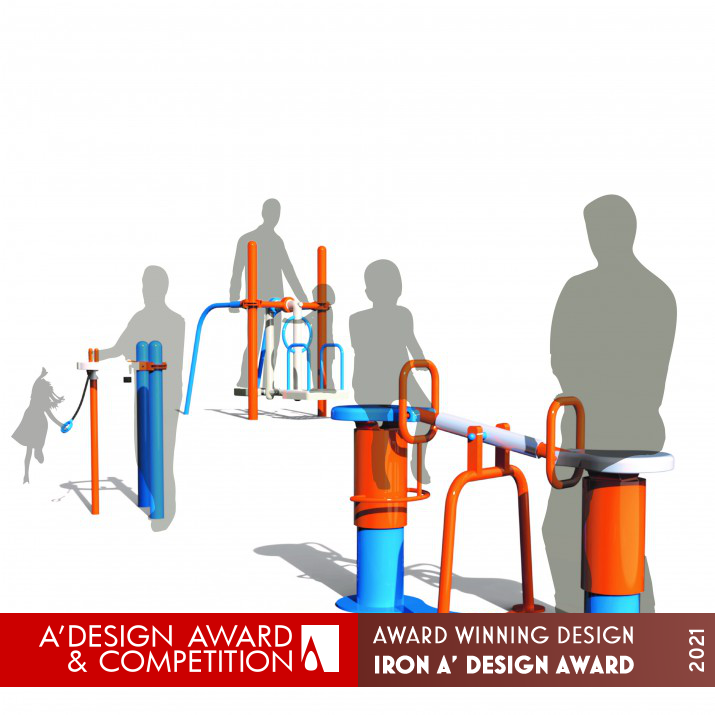 Sight Difference Inclusive Playground Equipment by YiJhen, SinYi, YiWen and KeiMing Iron Social Design Award Winner 2021 
