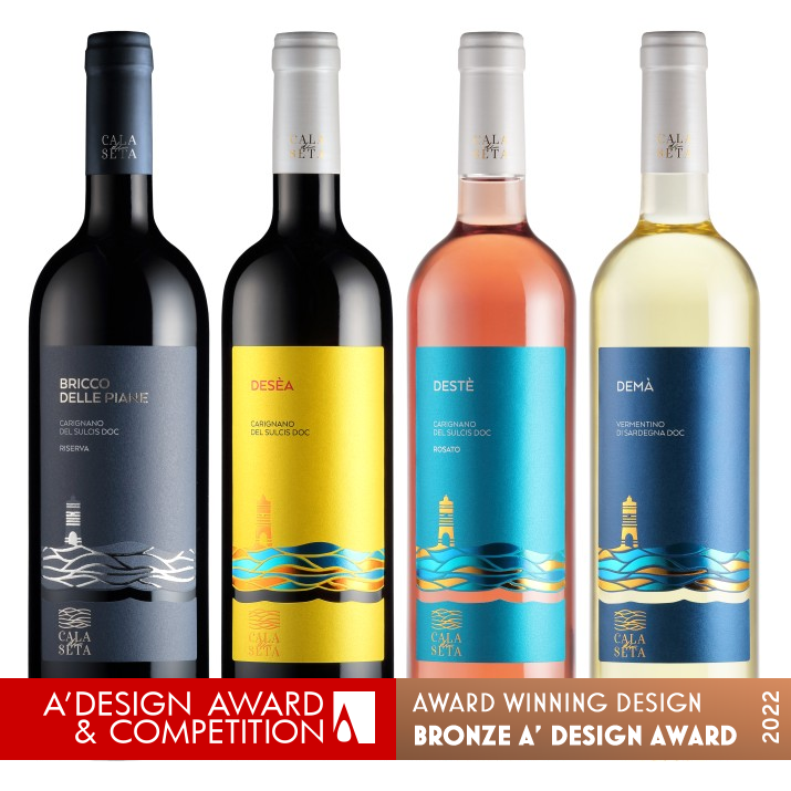 Cala di Seta Wine Labels by Giovanni Murgia Bronze Packaging Design Award Winner 2022 