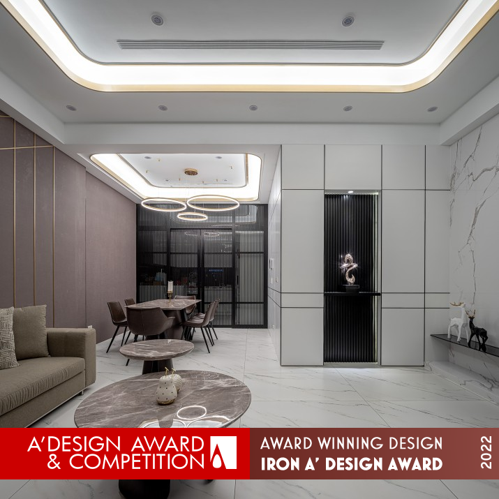 Elegant Symmetry Residential House by Li Hut Chin Iron Interior Space and Exhibition Design Award Winner 2022 