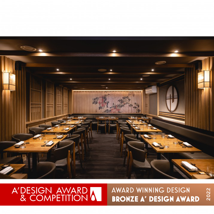 Hot Stone Rai Fitzrovia Restaurant by Mika Kanayama Bronze Interior Space and Exhibition Design Award Winner 2022 