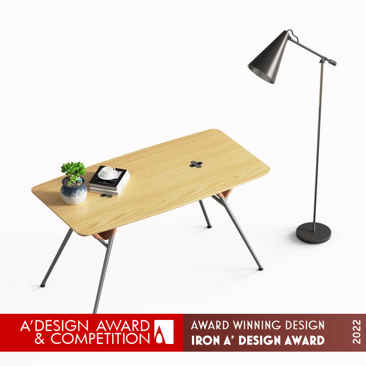 Double Ten Desk by Le Xu Iron Furniture Design Award Winner 2022 