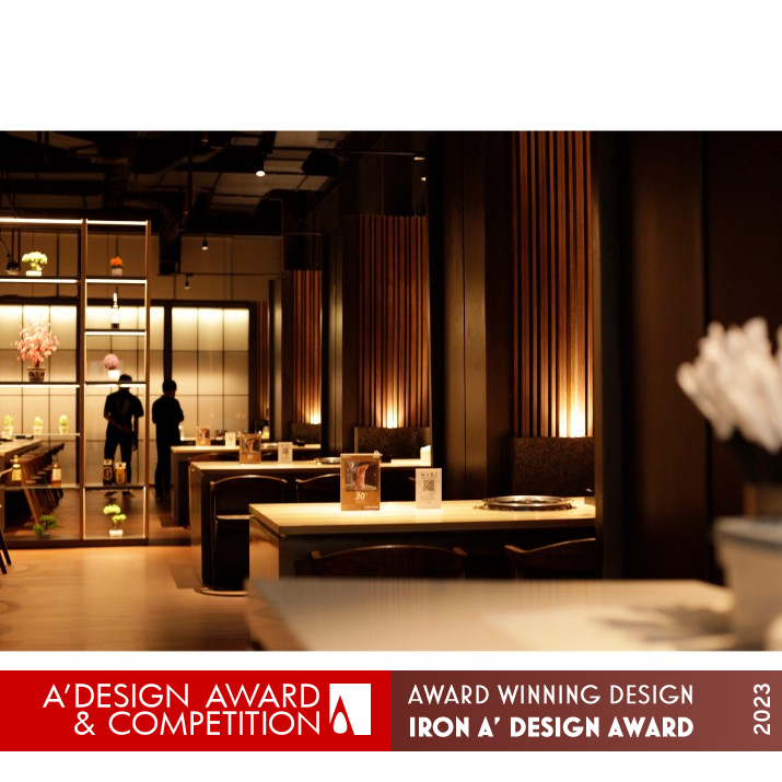 Waki One Belpark Mall Japanese Yakiniku Restaurant by Vanessa Liem Iron Interior Space and Exhibition Design Award Winner 2023 