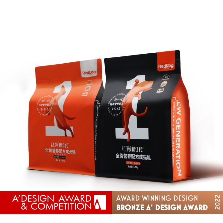 RedDog Adult Pet Food Packaging by Shenzhen Hongrui Biological Technology Co., Ltd. Bronze Packaging Design Award Winner 2022 