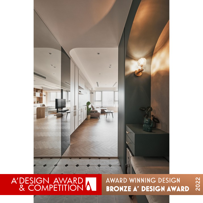 Streamlined Arc Interior Design by No.37 Studio Bronze Interior Space and Exhibition Design Award Winner 2022 