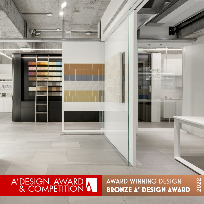 Eonian Tile Gallery Mosa Office Showroom by An Zhi Zheng and Cheng Ze Li Bronze Interior Space and Exhibition Design Award Winner 2022 