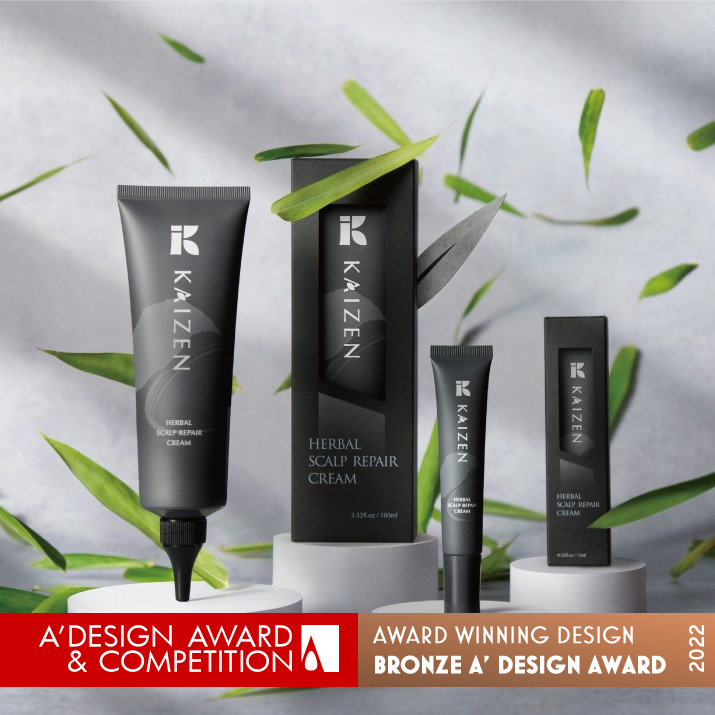 Kaizen Herbal Scalp Repair Cream by Hsiao Che Hou Bronze Packaging Design Award Winner 2022 