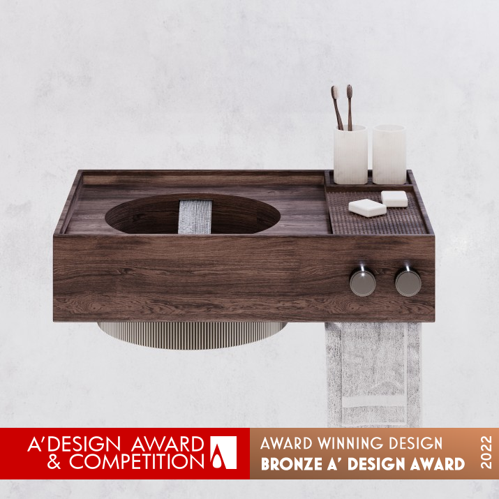 Danuna Washbasin 2in1 by Ekaterina Matveeva Bronze Bathroom Furniture and Sanitary Ware Design Award Winner 2022 