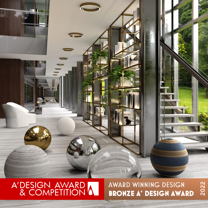 ER Clubhouse Luxury Interior Design by Neoklasika Ltd Bronze Interior Space and Exhibition Design Award Winner 2022 