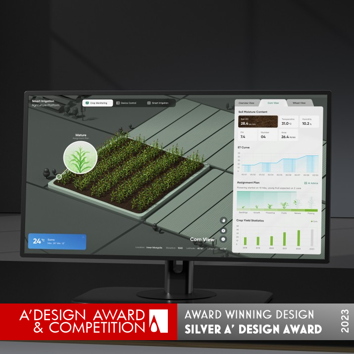 Centn Smart Irrigation Agriculture Platform by 4Paradigm UED Silver Interface, Interaction and User Experience Design Award Winner 2023 