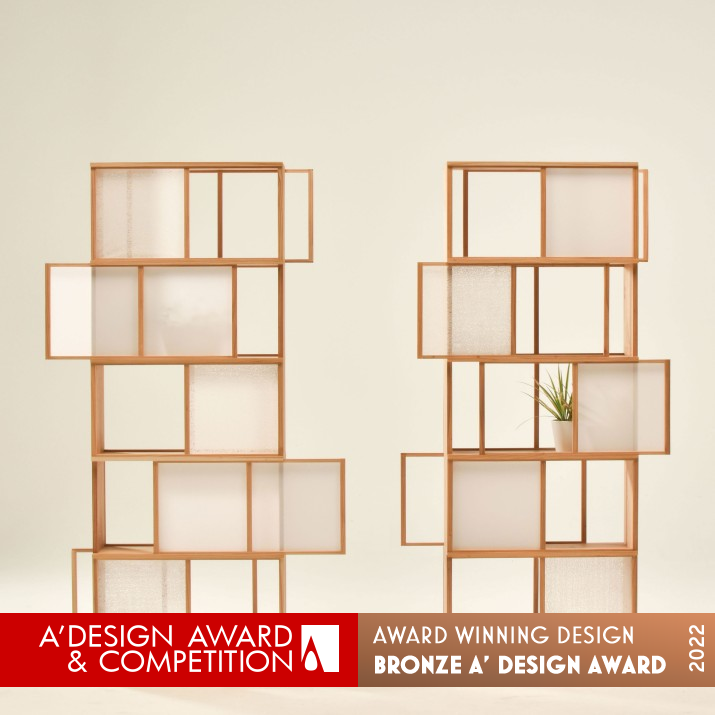 Shade Partition Shelf by Yuto Hiramatsu Bronze Furniture Design Award Winner 2022 