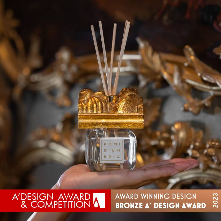 Pomi d'Umbria Lignea Collection Ambiance Fragrance Diffuser by Elisabetta Furin Bronze Luxury Design Award Winner 2023 