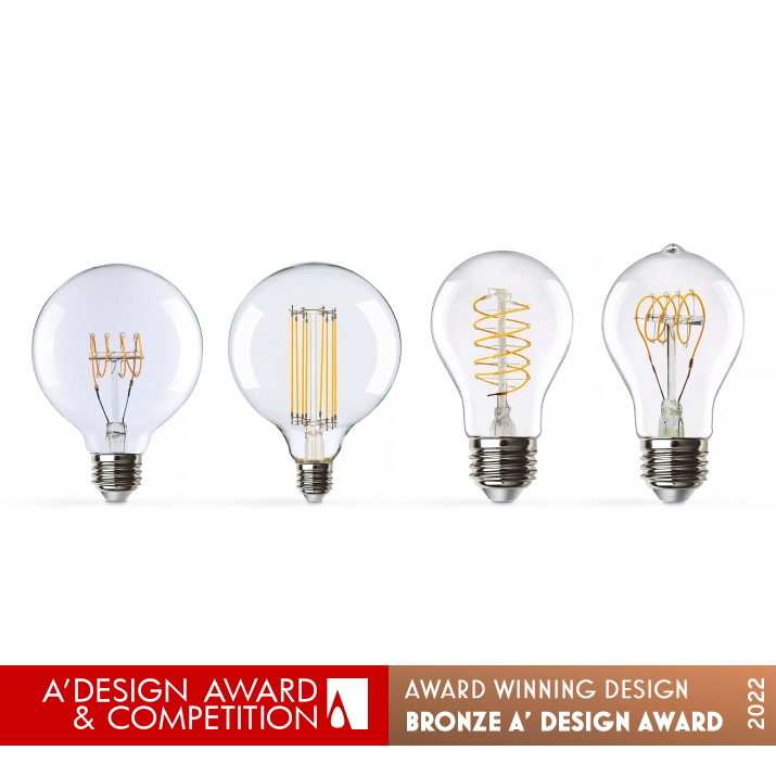 True Fila Bulb by Hangzhou Hangke Optoelectronics  Co.,Ltd. Bronze Lighting Products and Fixtures Design Award Winner 2022 