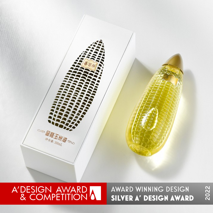 Shan Bai Nian Corn Oil Packaging by Cong Wang Silver Packaging Design Award Winner 2022 